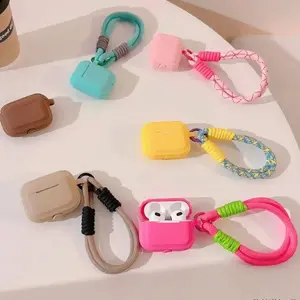Wear-resistant Lanyard Style Earphone Protective Shell, Full Anti-drop Lightweight Case, Universal Protection Cover for All AirPods Models