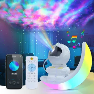 Astronaut Galaxy Projector - HOMEYA Star Projector with Built-In Speaker, LED Night Light for Kids Bedroom with Timer and Remote, Home Room Décor, Best Gifts for Children, Teens, Christmas, Birthday