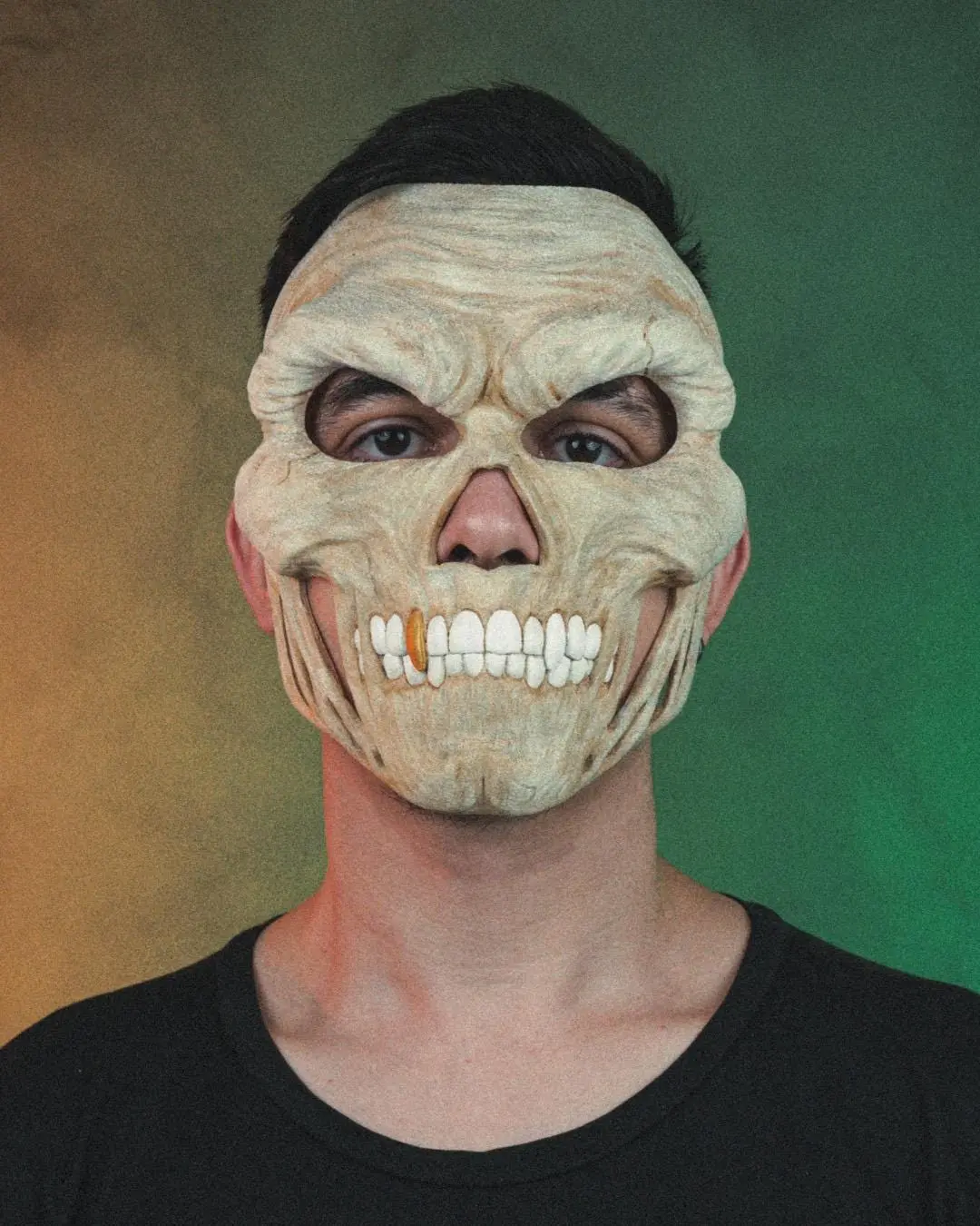 Vile Skull Mask - 3D Printed PETG Hand-Painted Halloween Prop - Unique Handmade
