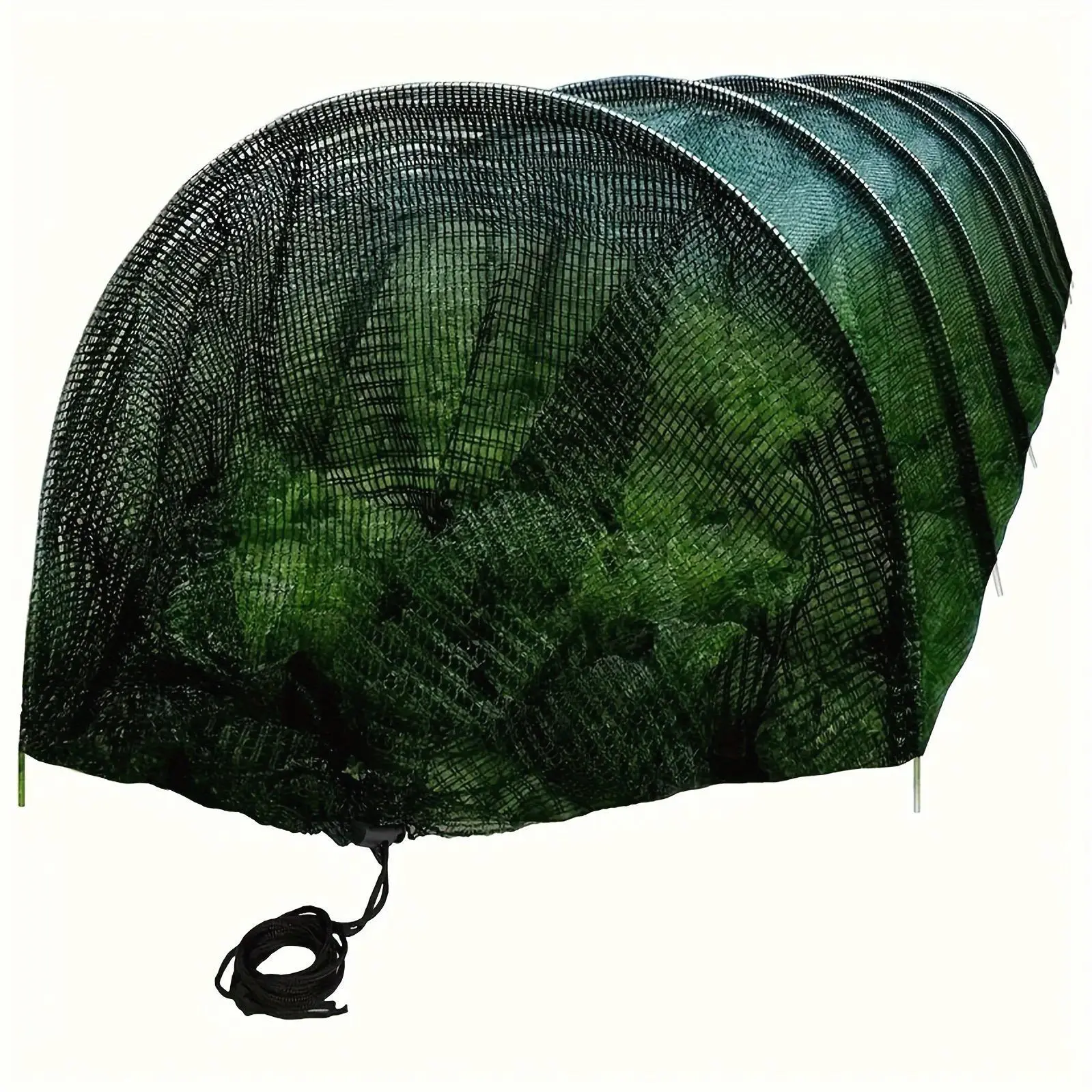 10ft Durable Garden Tunnel Mesh with PET+PE Breathable Permeable Cover & Metal Frame, Ideal for Greenhouse, Garden Plant Protection