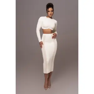 Ivory Moments Sweater Knit Skirt Set