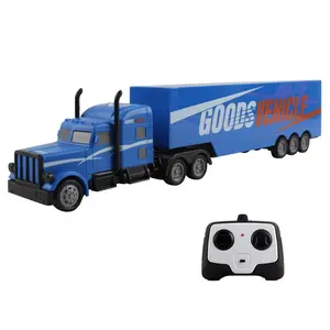 Vokodo RC Semi Truck And Trailer 18 Inch 2.4Ghz Fast Speed 1:16 Scale Rechargeable Battery Remote Control Tractor Tanker Hauler Car Big Rig 18 Wheeler Toy Vehicle for Ages 3 4 5 6 7 8 Year Old Boys