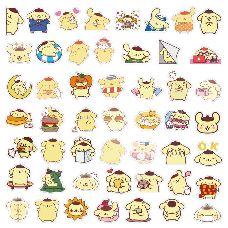 Sanrio Pompompurin stickers 100pcs