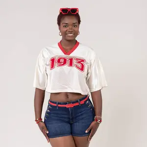 Delta Sigma Theta Embroidered 1913 Cropped Jersey
