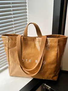 Women's Elegant Letter Pattern Handbag, Large Capacity Shoulder Bag for Work & Daily Use, Casual Fashion Multifunctional Commuter Bag, Office Work Bag, Trendy Commuter Bag
