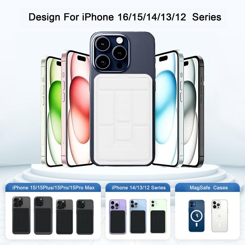 10000mAh Magnetic Power Bank,Foldable Wireless Portable Charger with USB-C Cable with LED Display,Fast Charging for iPhone 17/16/15/14/13/12 Pro/Pro Max/Plus, Compact Silicone Suitable for outdoor use.