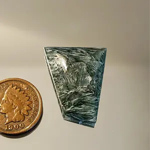 Polished Handcrafted 26x21mm 21.45ct Seraphinite Cabochon