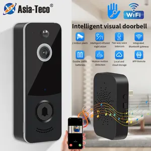 TTLOCK Smart Video Doorbell 1080P HD Outdoor Security Monitor with 5GHz/2.4GHz WiFi Wireless Intercom  Waterproof Detection