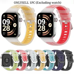 1 Pcs Exercise TPU Strap Suitable for Redmi Watch 4/5/6 Xiaomi Band 8 Pro/9 Pro/10 Pro Smart Watches with Watch Accessories(Excluding Watch)
