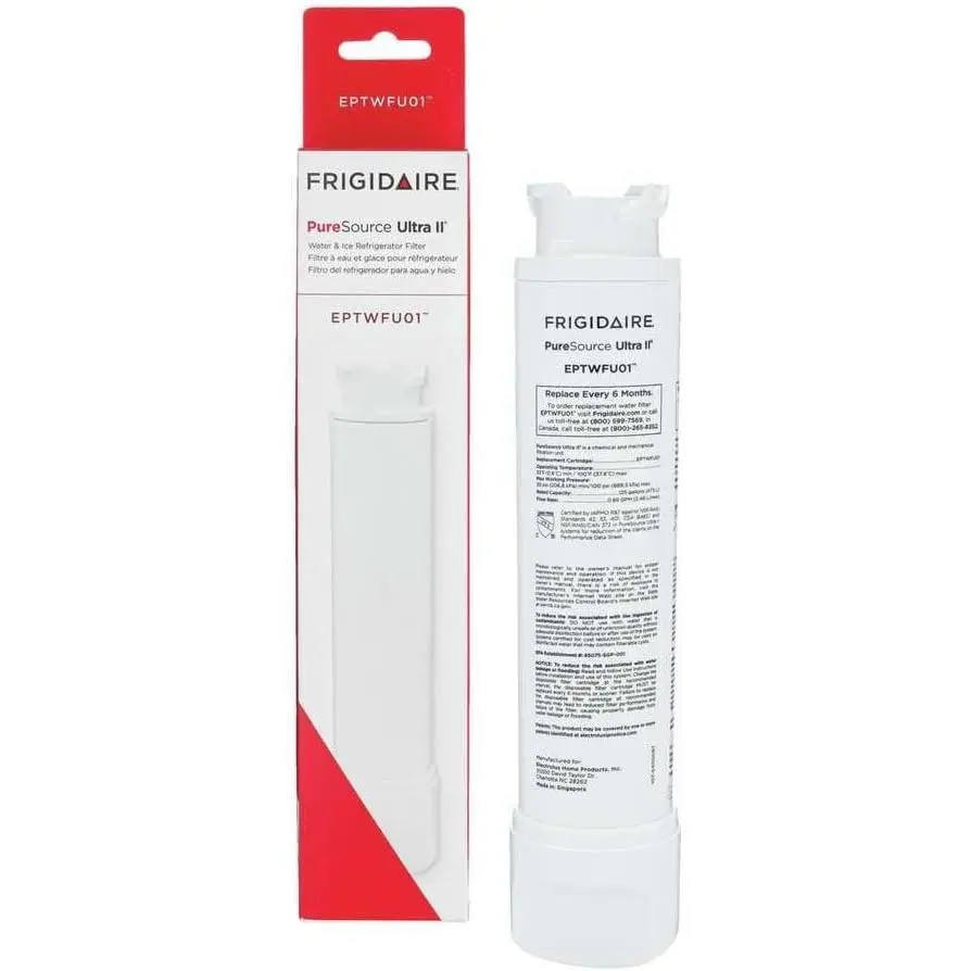Frigidaire EPTWFU01 PureSource Ultra II Refrigerator Water Filter, 1 Count, White