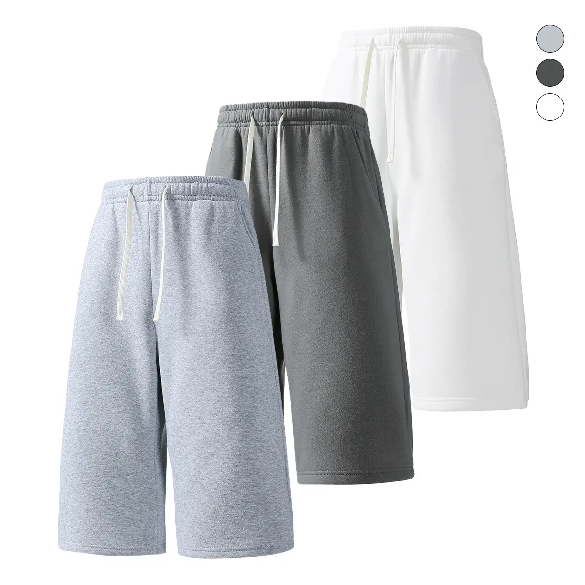 Light gray + dark gray + white