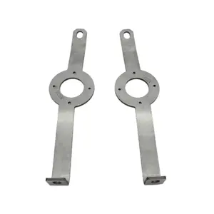 JML Kustoms Stainless Steel Lower Bumper Support Bracket SS-1204 for Kenworth W900 20 Inch Bumpers with Watermelon Light Mount
