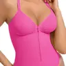 FeelinGirl Seamless Covered Bust Jumpsuit Thong Bodysuit Peach heart collar Fit Womenswear Comfort Shapewear Breathable Comfortable Day Clothes Smooth Zipper Spaghetti Strap newarrivals SohoChic