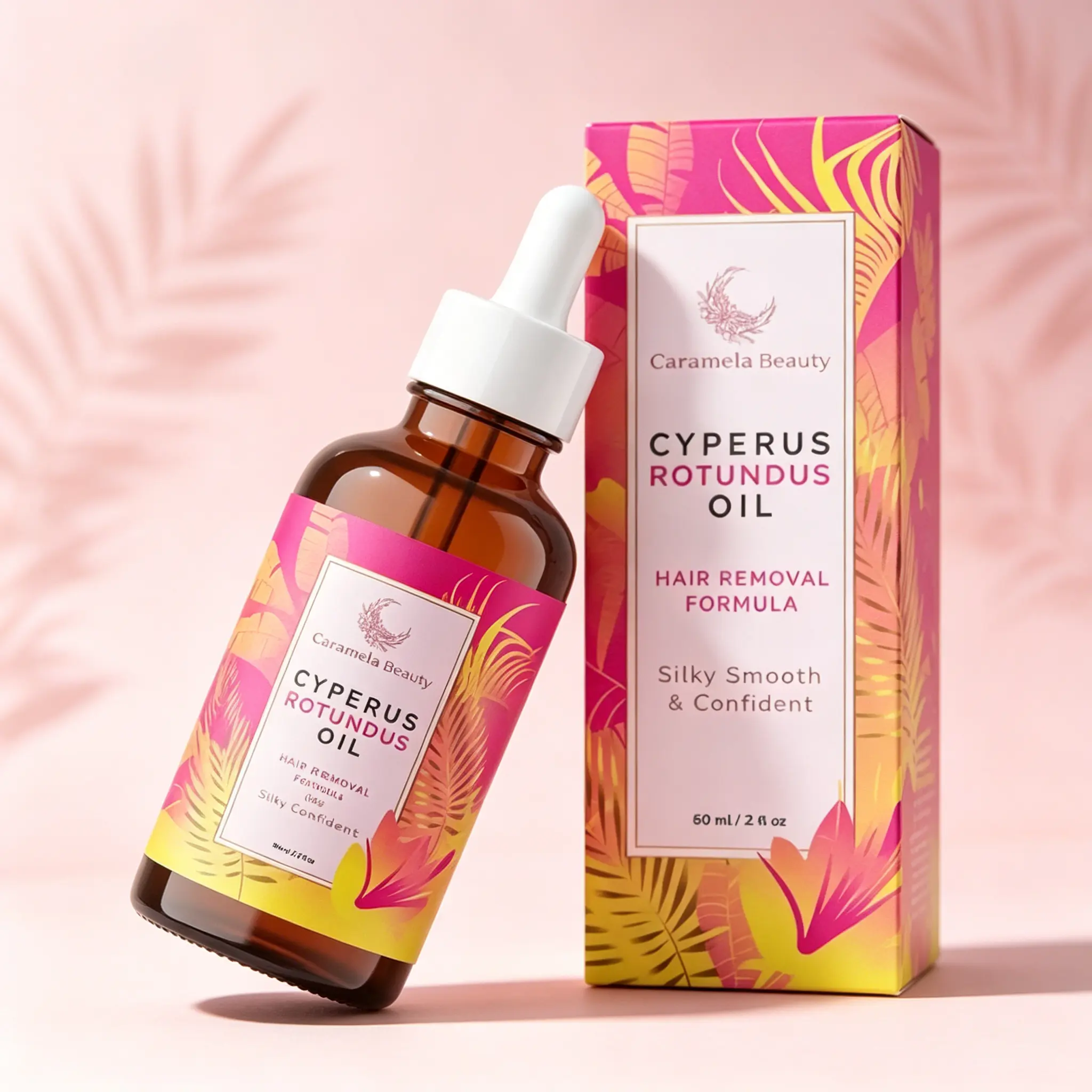 60ml/2oz Cyperus Rotundus Oil, Premium Plant Formula for Natural Body Hair Reduction