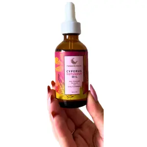 Caramela Beauty Cyperus Rotundus Oil - 60ml Natural Cyperus Rotundus Oil For Hair Removal, Moisturizing & Soothing Cyperus Oil For Reducing Body Hair Growth, Hair Removal Oil Ideal for All Skin Types