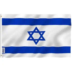 Israel Flag 3'x5' - Premium Polyester Israeli Flag for Outdoor Use, Durable and Fade Proof