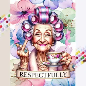 5D Diamond Painting Kit Full Round Diamond, DIY Mosaic Wall Art for the Elderly, Beginner Craft Kit (with Tools), Home Wall Decoration Gift, Handmade Gifts, Diamond Art Kit