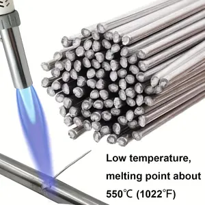 Copper Aluminum Welding Rods, 0.06*10 Inch Universal Low Temperature Welding Cored Wire, Multipurpose Copper Aluminum Repair Rods for Welding Alloy Welding Accessories