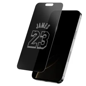 LeBron James Tempered Glass Privacy Screen Protector for Smartphones, Cellphones, Handheld Devices - Personalized Phone Accessory with Easy Installation, Enhanced Protection