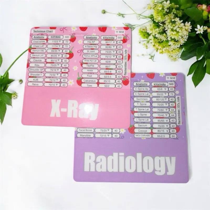 X-Ray Technique Badge Buddy- Radiology Technique Badge- X-Ray Technique Card- mAs and KVp technique Card- Radiology Study Card-X-Ray Badge
