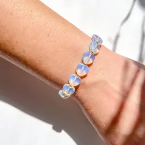 Aine Hearts Bracelet - Vintage Opalite