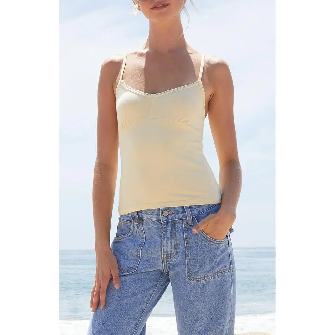 John Galt Women's Yellow Tank Top John Galt Women's Yellow Tank Top