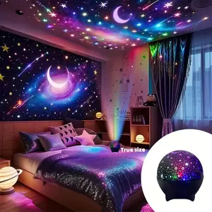 Dreamy Starry Sky Atmosphere Lamp USB Powered Bedside Night Light, Perfect for Bedroom & Kids Room, Great Gift Idea, Bedroom Led Lights