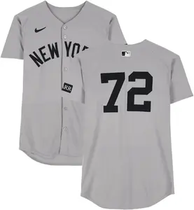 Jose Caballero New York Yankees Game-Used #72 Gray Jersey vs. Toronto Blue Jays on October 4, 2025