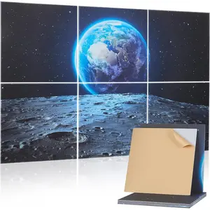 VEVOR 6 Pack Art Acoustic Panels, 70.87x 47.24x 0.4 inch Soundproof Wall Tiles, Self Adhesive Decorative Sound Dampening Absorbing Boards for Home, Office, Studio, Gaming Room, Theater, PastelVEVOR Super Brand Day