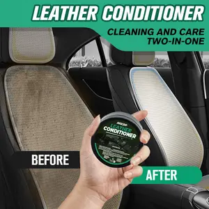 Leather Care, Car Seat Dashboard Polish Cream, Automotive Interior Maintenance, Non-Toxic, Easy Application, Long-Lasting Protection