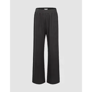 URBAN REVIVO 2026 Women's Minimalist Elastic Waist Knitted Straight Hip Bottom - Regular Fit, Flattering Cut, Polyester Effortless Comfy Pants