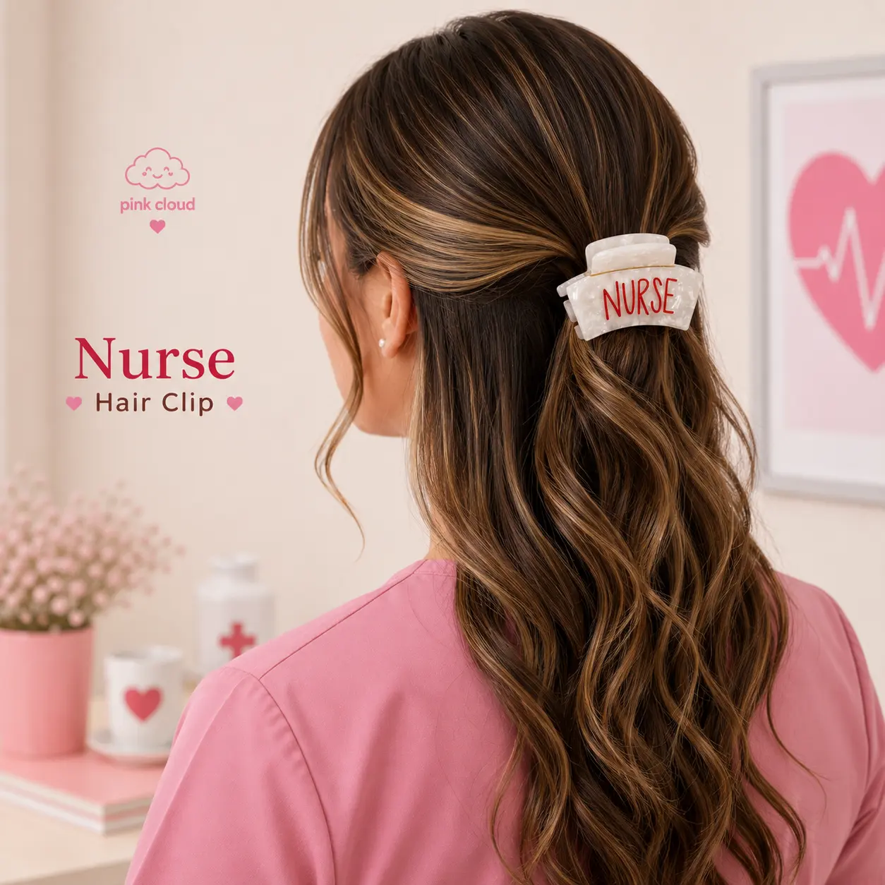 Nurse Hair Clip – Premium Cellulose Acetate Hair Claw