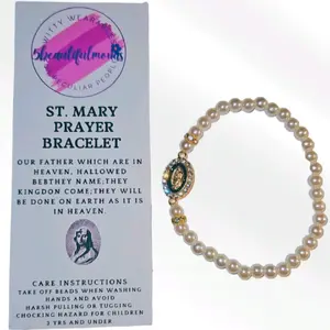 St. Mary's Prayer Bracelet - Religious Bracelet for Women