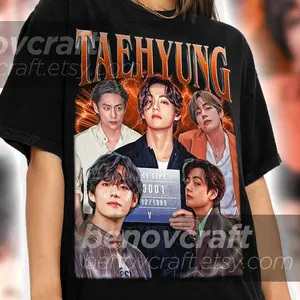 Taehyung Retro 90s Bootleg T-shirt: KPOP V Shirt