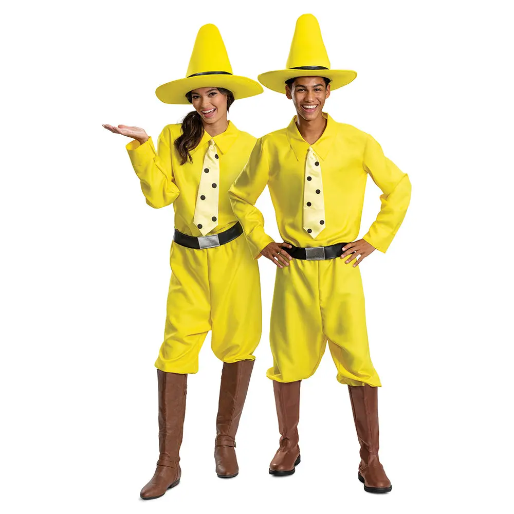 Adults Curious George Person In The Yellow Hat Costume