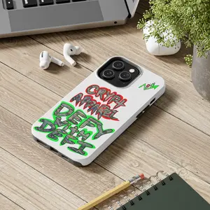 DEFY with DEFI Tough Phone Case — "Crypt Apparel: "Money" Graffiti Crypto Design