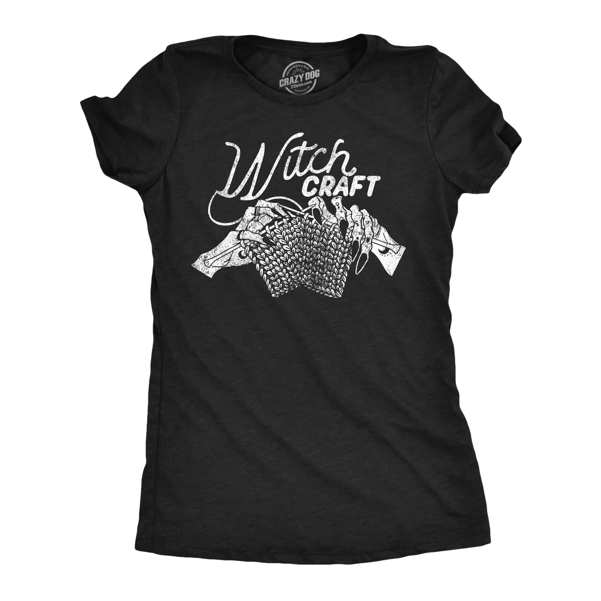 Womens Funny T Shirts Witch Craft Sarcastic Crafty Graphic Novelty Tee for Ladies Funny Womens T Shirts Cute Vintage Fashion Casual Ladies T-Shirt Gift Funny Sarcastic Top Women's Novelty Tees Black -