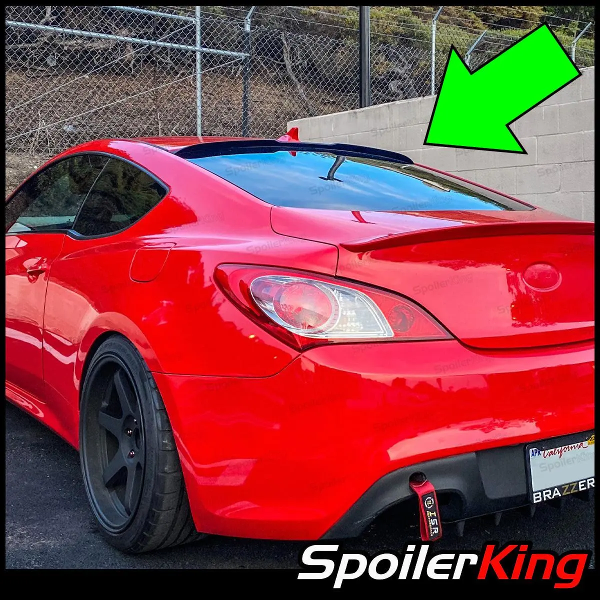 Hyundai Genesis Coupe 2008-2016 Rear Window Roof Spoiler w/ Center Cut (284RC)