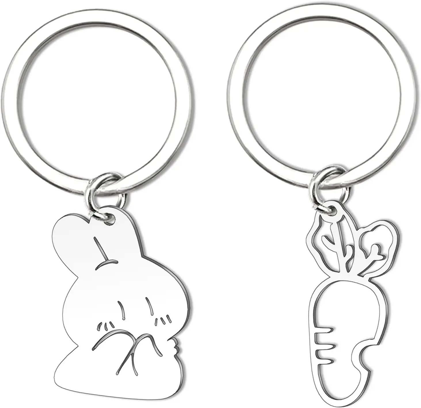 Easter Gifts For Teens Bunny Keychain For Bunny Lovers Cute Bunny Gifts For Girls Boys Carrot Bunny Charms Rabbit Key Chain For Valentines Gift Girl Easter Basket Stuffers
