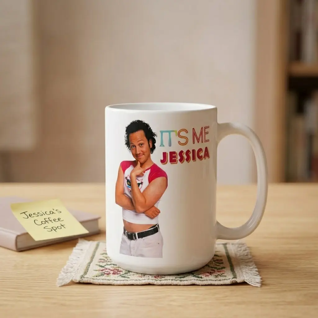 Funny Jessica Movie-Inspired 11oz Coffee Mug, Ceramic Cup for Movie Fans, Home Coffee Bar, Office Desk, Cozy Movie Night, Birthday, Christmas, and Everyday Use