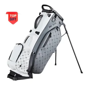 Ask Echo Golf Bag Prestige-14 Way Full Length Hybrid Leather Stand Bag