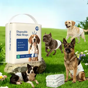 X9 Ultra Absorbent Male Dog Disposable Belly Band Diapers (XS-Large Sizes) - Wetness Indicator, Leak-Proof, Ideal for Puppy Training & Incontinence, Tailored Fit for Pet Lovers, Ultra Absorbent Nappies