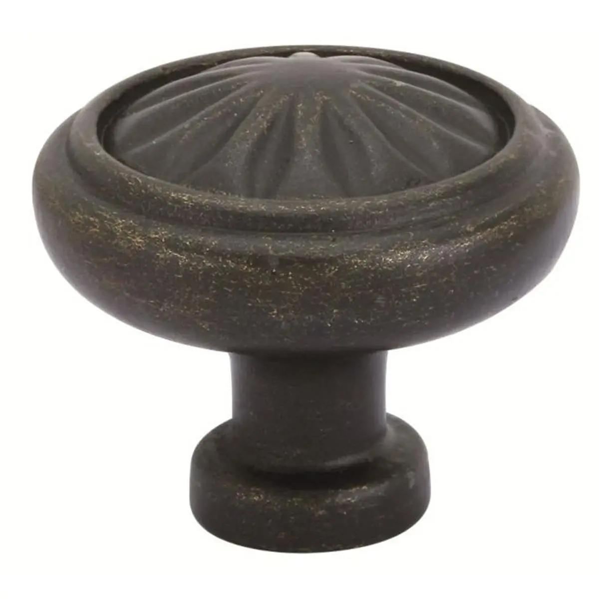 Emtek Tuscany Round Cabinet Knob - 1.25 in. knob diameter, Medium Bronze