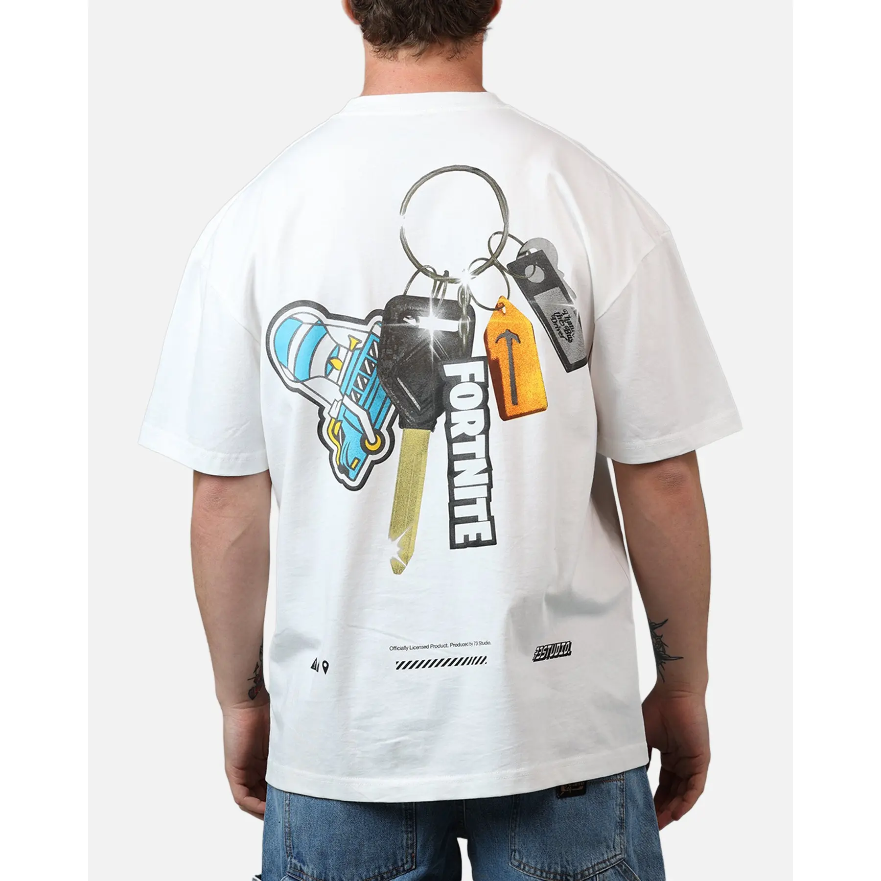 73Studio X Fortnite Thank U Bus Driver T-Shirt White