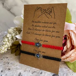 Hamsa Evil Eye Bracelets set