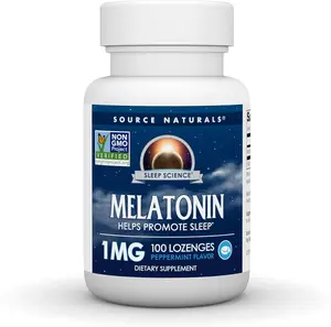 Source Naturals Melatonin 1 mg 100 Peppermint Flavored Lozenges