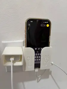 MakerEase Cable Dock – Wall Charger Holder & Cable Organizer