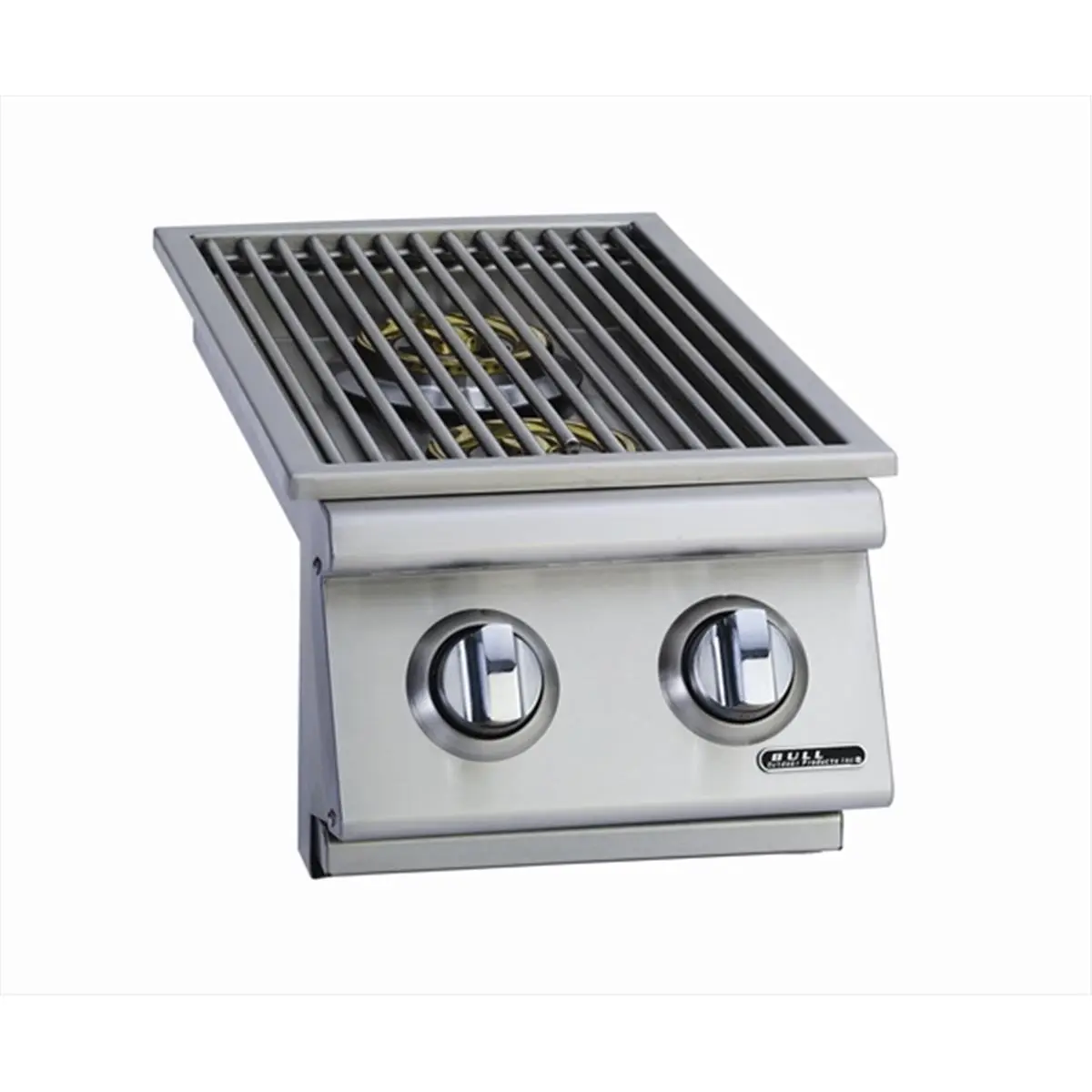 212 MAIN Slide-in Stainless Steel Double Side Burner, Liquid Propane for Outdoor Cooking with Removable Cover, Double Burners