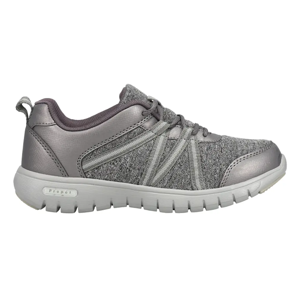 Propet Womens Tami Lace Up Sneakers Shoes Casual - Grey