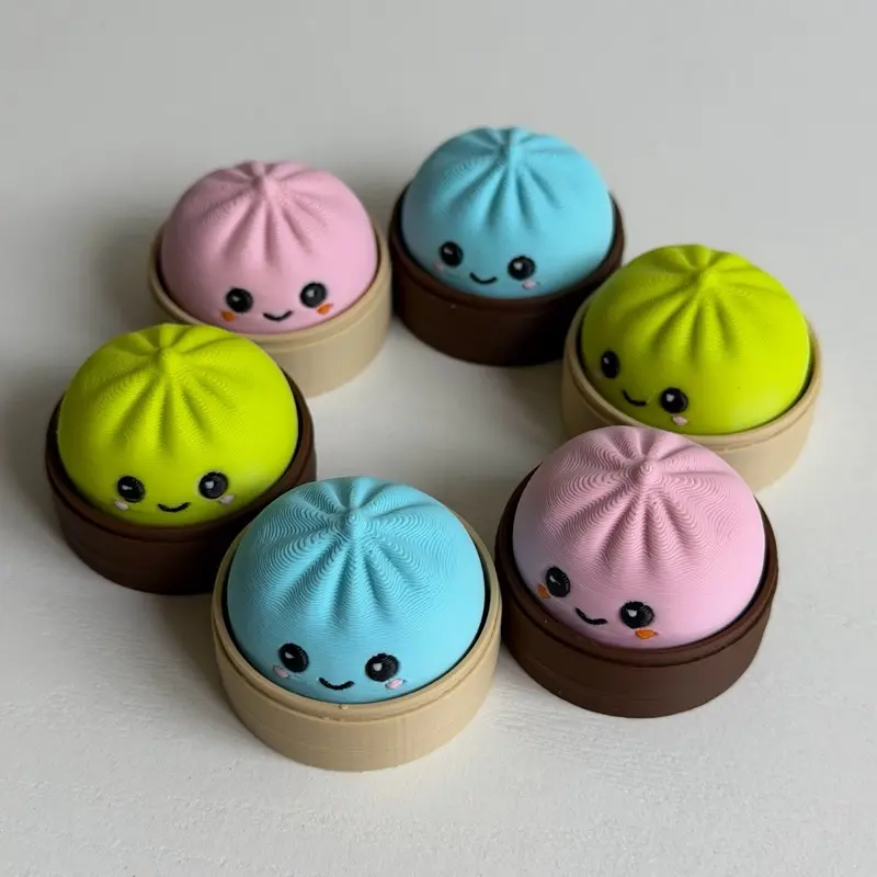 Cute Dumpling Clicker - 3D printed fidget toy